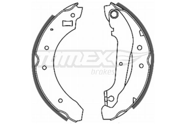 20-21 TOMEX brakes TX20-21 Brake Shoe Set 5020409