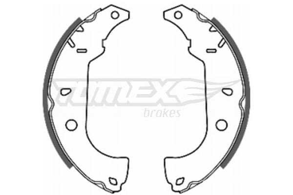20-26 TOMEX brakes TX2026 Drum brake pads Fiat Tempra SW 1.9 TD 80 hp Diesel 1992 price