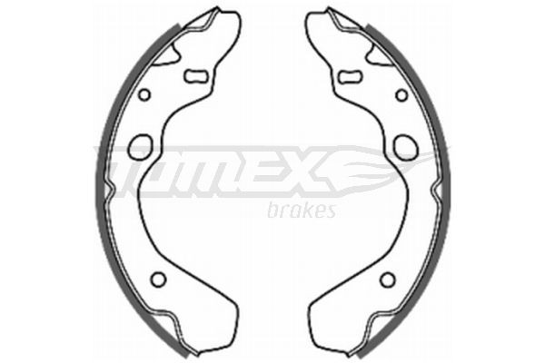 20-38 TOMEX brakes TX20-38 Brake Shoe Set G211 26 38Z