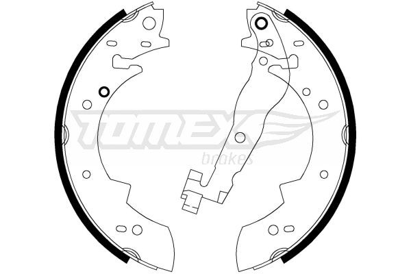 TX 20-62 TOMEX brakes Brake Shoe Set - buy online