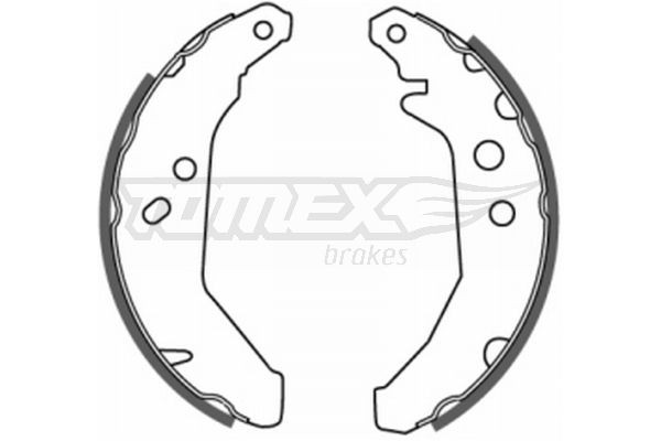 20-66 TOMEX brakes Rear Axle, 180 x 32 mm Width: 32mm Brake Shoes TX 20-66 buy