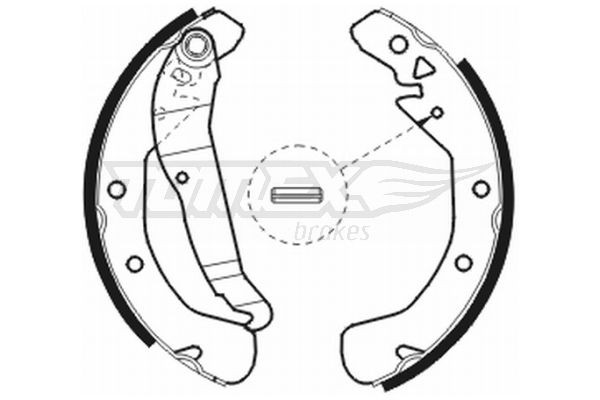 Opel ZAFIRA Brake Shoe Set TOMEX brakes TX 20-78 cheap