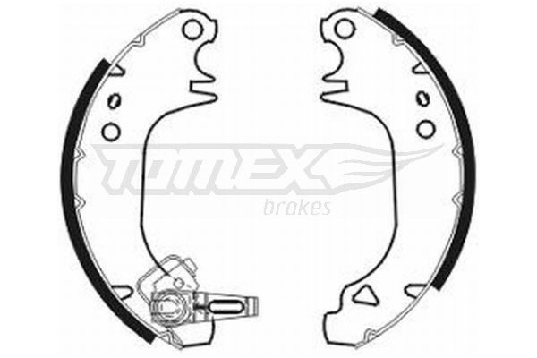 20-80 TOMEX brakes TX20-80 Brake Shoe Set 7701203596