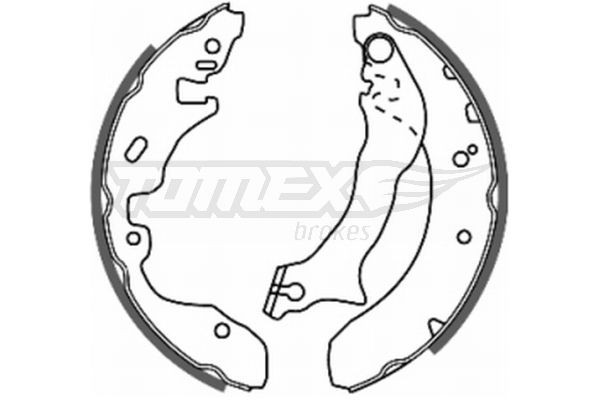 20-84 TOMEX brakes TX20-84 Brake Shoe Set 1044141
