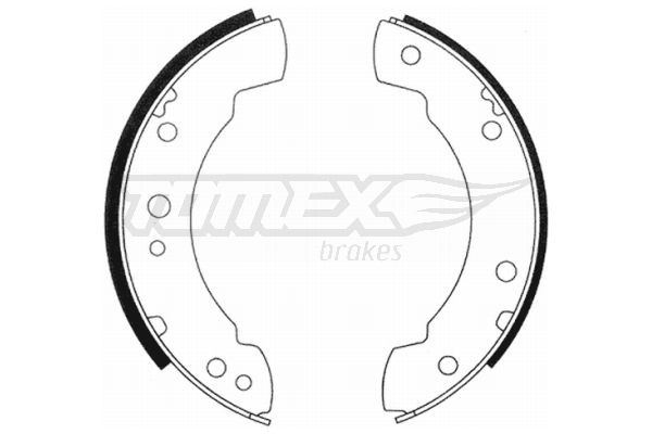 20-88 TOMEX brakes TX20-88 Brake Shoe Set 5015681