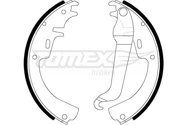 21-11 TOMEX brakes TX21-11 Brake Shoe Set 1605744