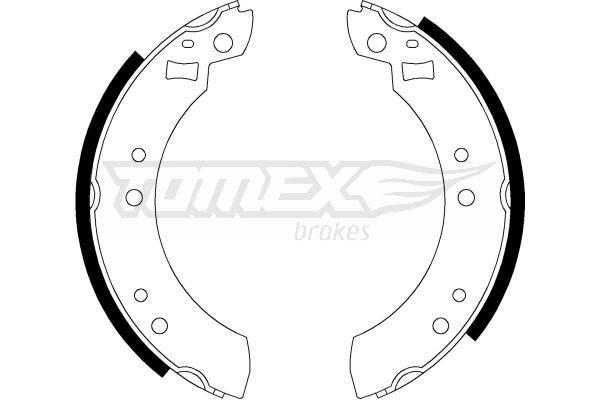 21-13 TOMEX brakes TX21-13 Brake Shoe Set 3296108