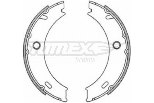Original TOMEX brakes 21-18 Drum brakes set TX 21-18 for MERCEDES-BENZ SPRINTER