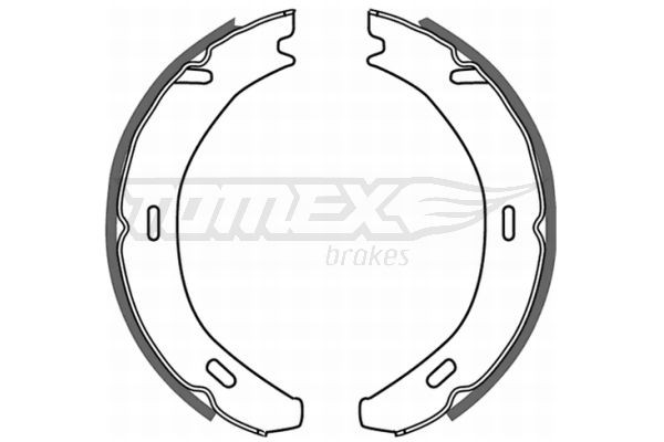 TOMEX brakes TX 21-20 Drum brake Mercedes S210