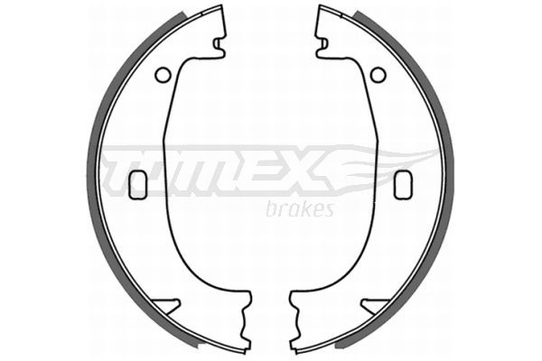 TOMEX brakes TX 21-23 Brake Shoe Set Rear Axle, 160 x 25 mm