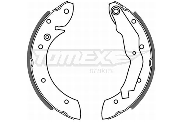 BMW 5 Series Brake shoes 13761090 TOMEX brakes TX 21-33 online buy
