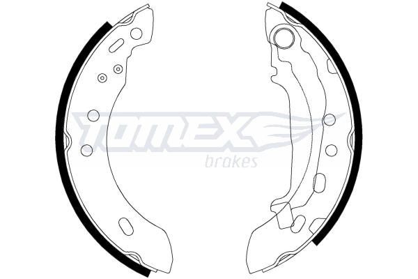 21-47 TOMEX brakes TX21-47 Brake Shoe Set 4406099B26