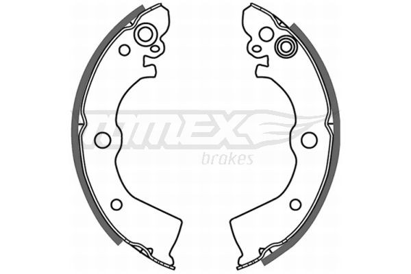 21-50 TOMEX brakes Rear Axle, 180 x 31 mm Width: 31mm Brake Shoes TX 21-50 buy