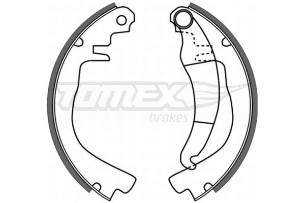 21-51 TOMEX brakes TX21-51 Brake Shoe Set 552 107