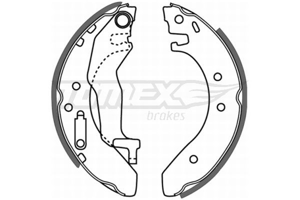 21-54 TOMEX brakes TX2154 Brake shoe kits Honda Civic EJ7 1.4 LPG 90 hp Petrol/Liquified Petroleum Gas (LPG) 2000 price