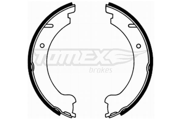 TOMEX brakes TX 21-69 Brake Shoe Set Rear Axle, 178 x 25 mm