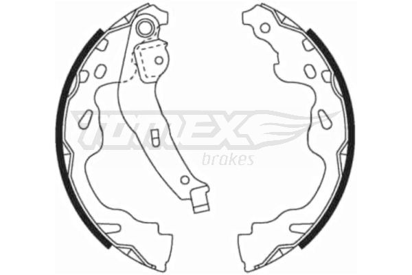 TX 21-82 TOMEX brakes Brake Shoe Set - buy online