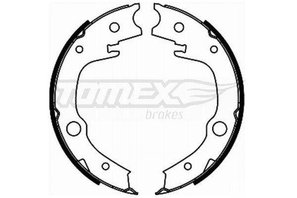 21-86 TOMEX brakes TX21-86 Brake Shoe Set 04495 05040