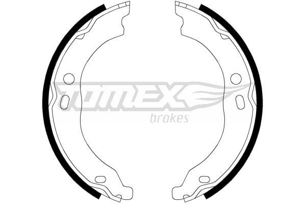 21-99 TOMEX brakes TX21-99 Brake Shoe Set 4 24 1N5