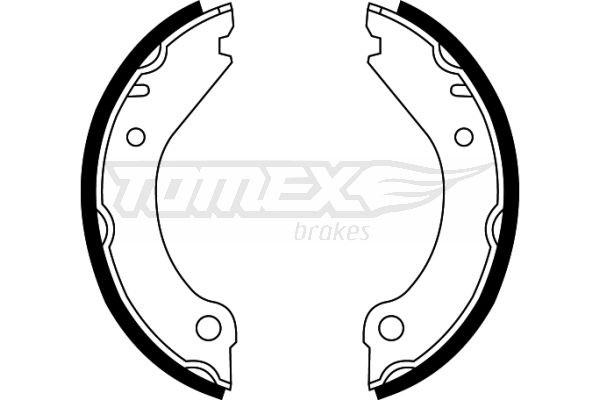 22-08 TOMEX brakes TX2208 Drum brake pads Volvo 940 Saloon 2.4 TD Intercooler 122 hp Diesel 1993 price