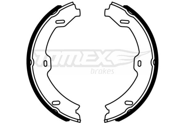 22-14 TOMEX brakes TX22-14 Brake Shoe Set A221 420 05 20