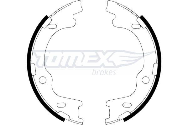 TOMEX brakes TX 22-20 KIA SPORTAGE 2009 Brake shoe kits