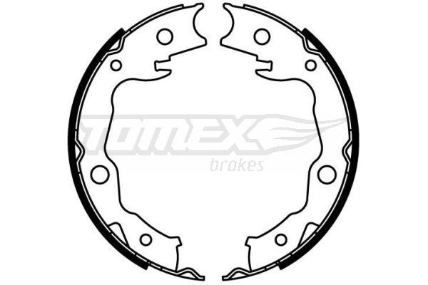 2224 TOMEX brakes Hinterachse, Ø: 172mm Breite: 32mm Bremsbackensatz TX 22-24 günstig kaufen