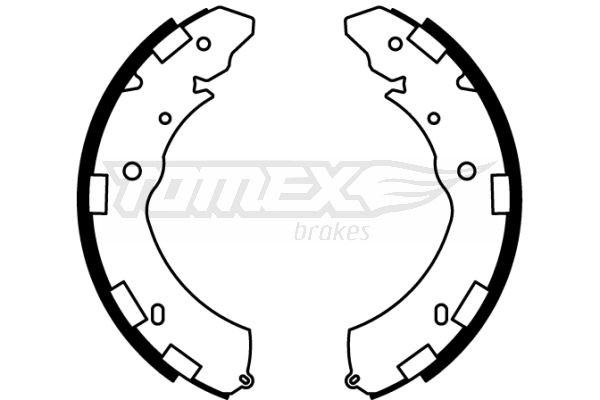22-37 TOMEX brakes TX22-37 Brake Shoe Set 4600-A122