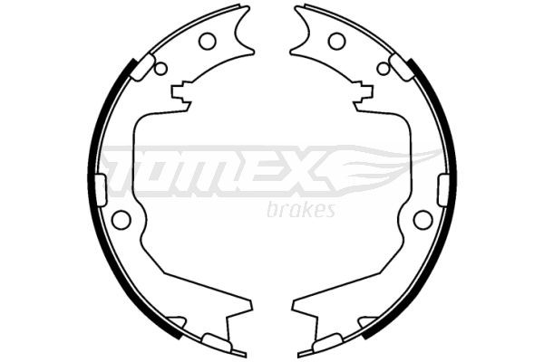 22-39 TOMEX brakes TX22-39 Brake Shoe Set MR586653