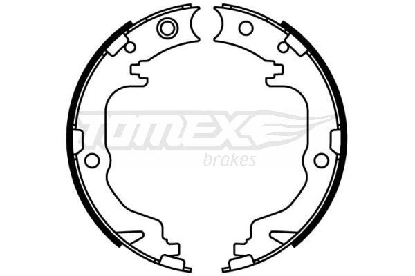 TX 22-60 Bremsbacken TOMEX brakes in Original Qualität