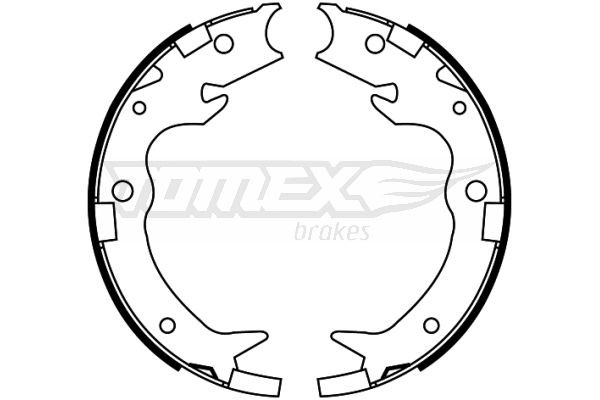 TOMEX brakes TX 22-65 Bremsbackensatz, Feststellbremse günstig in Online Shop