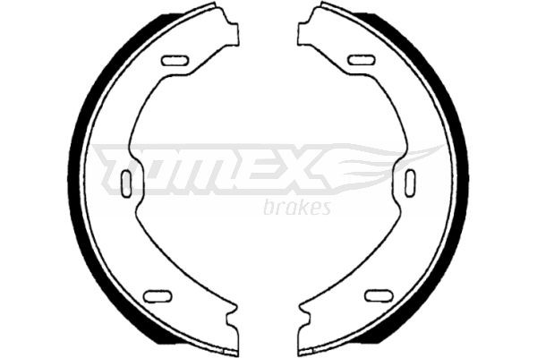 22-69 TOMEX brakes TX22-69 Brake Shoe Set 220 420 05 20