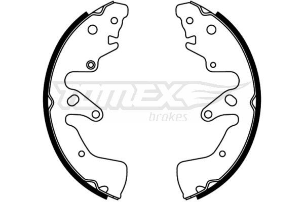 TOMEX brakes TX 22-74 Brake Shoe Set