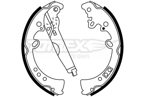 22-76 TOMEX brakes TX22-76 Brake Shoe Set 04495 0K120