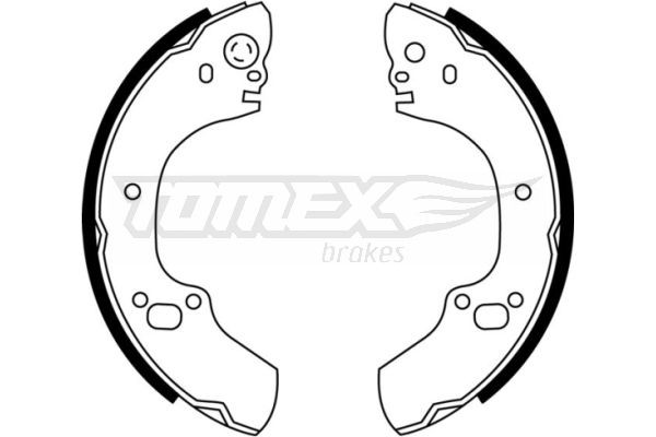 22-88 TOMEX brakes TX22-88 Brake Shoe Set 90543394