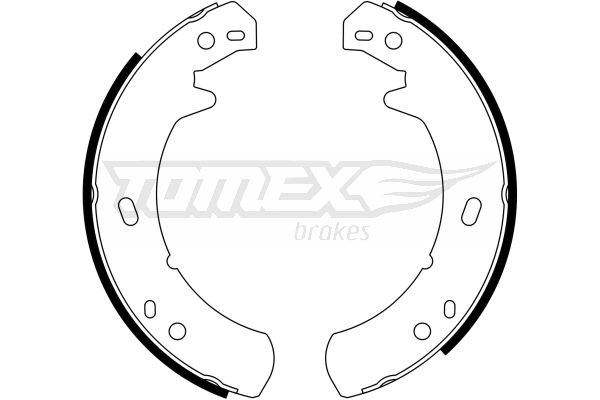 23-24 TOMEX brakes TX23-24 Brake Shoe Set ICW100030