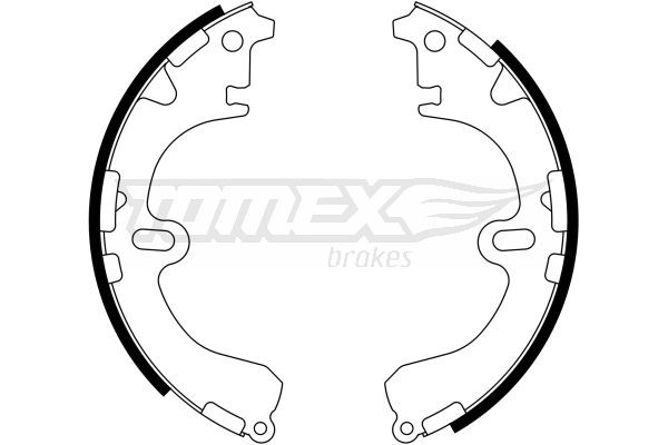 23-34 TOMEX brakes TX23-34 Brake Shoe Set 04495 12100