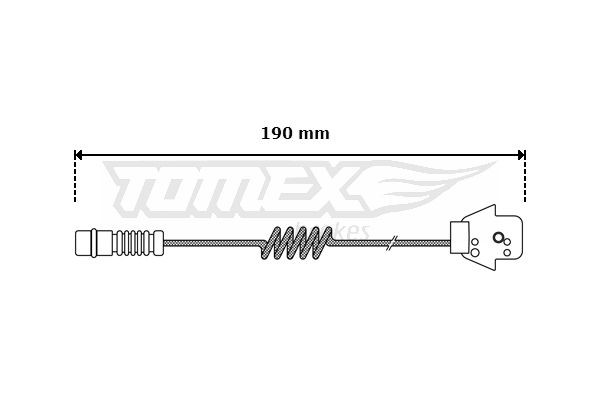 30-05 TOMEX brakes TX30-05 Brake pad wear sensor 201 540 0317