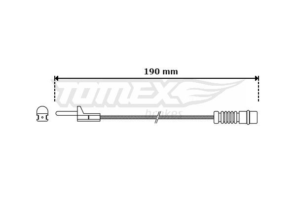 TOMEX brakes Warning contact brake pad wear MERCEDES-BENZ Sprinter Classic 4.6-T Minibus (W909) new TX 30-09