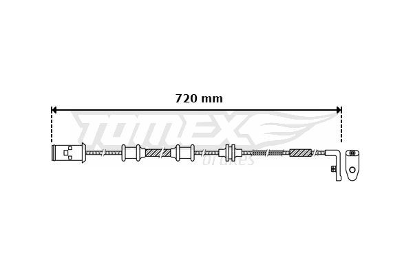 TOMEX brakes Brake pad wear sensor TX 30-39 Opel ZAFIRA 2022