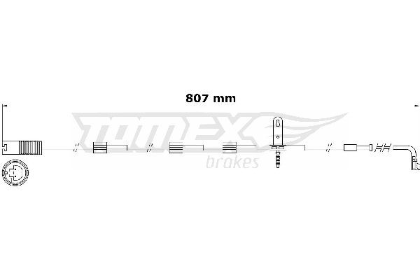 31-00 TOMEX brakes TX31-00 Brake pad wear sensor 34 35 6 773 017