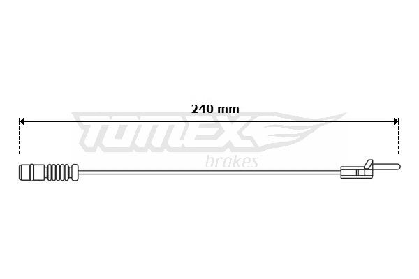 31-11 TOMEX brakes TX31-11 Brake pad wear sensor A669 540 1117