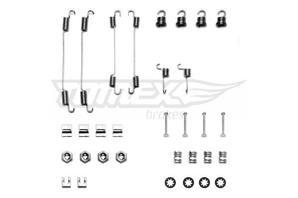 Peugeot 206 Accessory kit brake shoes 13761448 TOMEX brakes TX 40-42 online buy