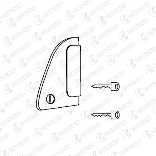CF0/195 COVIND Door handles VW Left, with key