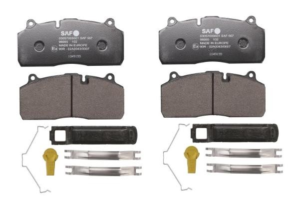 Original 3.057.0096.01 SAF Brake pads FIAT
