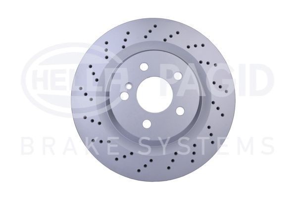 HELLA 8DD 355 126-401 Brake disc 330x26mm, 05/06x112, internally vented, Perforated, Coated, High-carbon