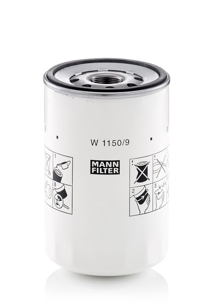 MANN-FILTER 1 1/8-16 UN-2B, Spin-on Filter Ø: 108mm, Height: 170mm Oil filters W 1150/9 buy