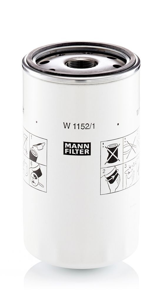 MANN-FILTER Spin-on Filter Ø: 108mm, Height: 188mm Oil filters W 1152/1 buy