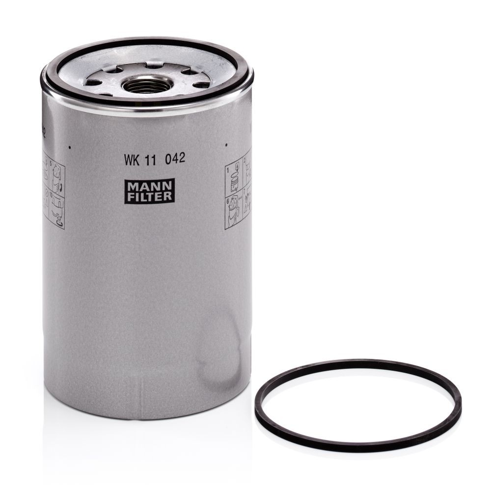 MANN-FILTER with seal Height: 158mm Inline fuel filter WK 11 042 z buy