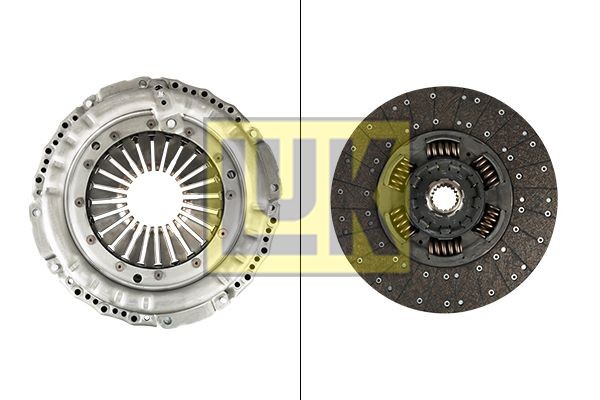 LuK with clutch disc, without clutch release bearing, Check and replace dual-mass flywheel if necessary., with automatic adjustment, 430mm Ø: 430mm Clutch replacement kit 643 3397 09 buy